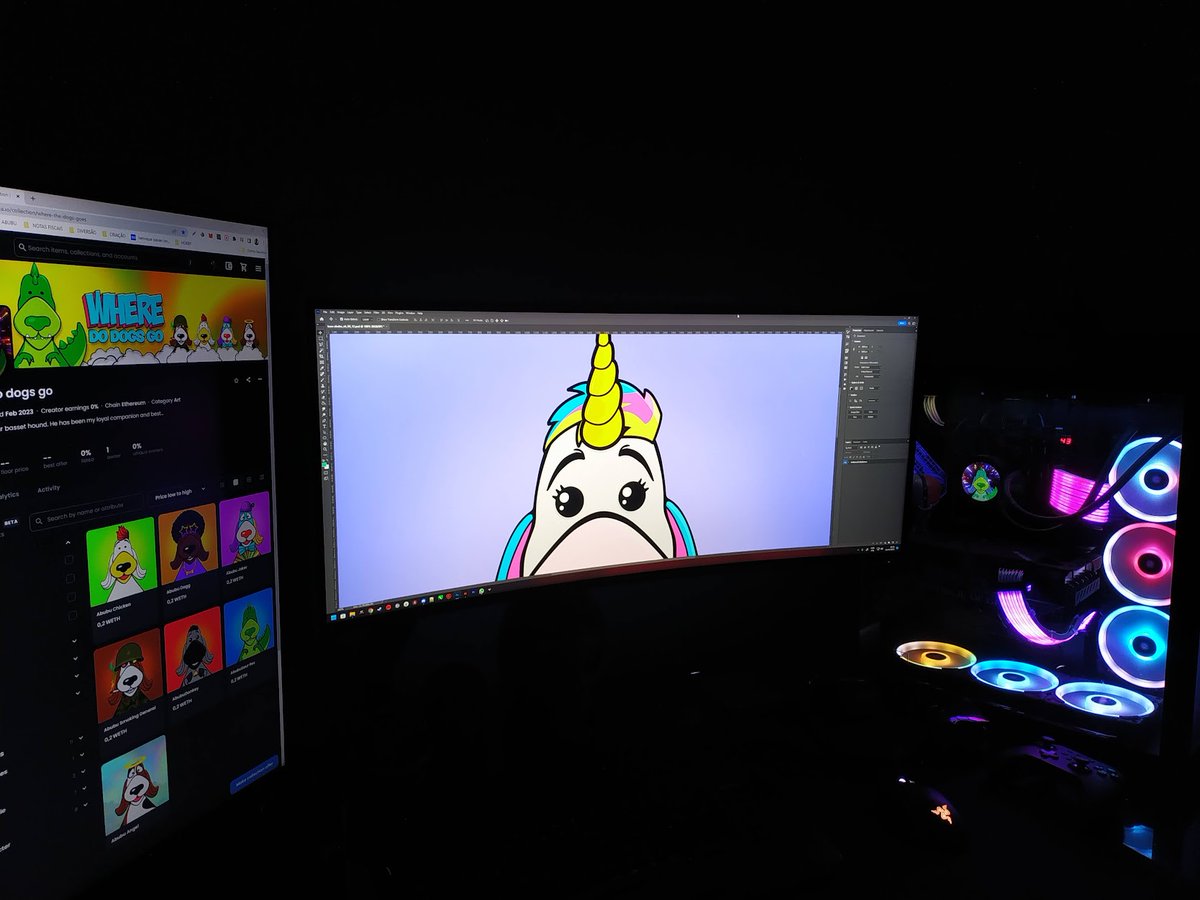 Something enchanting is in the works! My latest abubu NFT art piece is inspired by a whimsical creature that will transport you to another realm. Get ready for a sneak peek coming soon!  #NFTArt #DogInspiration #NFTCommuinity #opensea