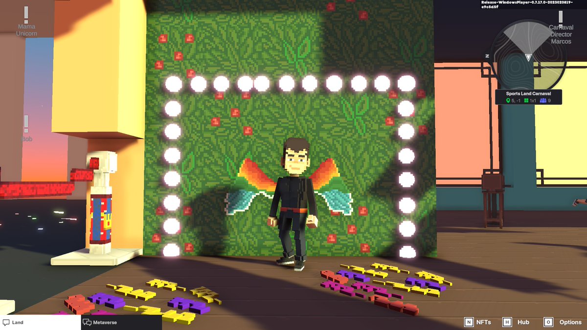 Cryp2ma's tweet photo. @TheSandboxGame @hermitcrabgame Celebrating the Carnival in the SportsLand experience by @hermitcrabgame ! 🥳 https://t.co/OAqd28BXaO