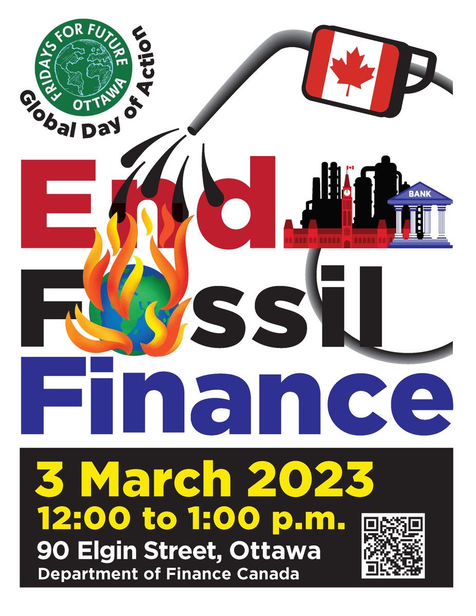 Hey @cafreeland we are going to deliver a message re #Budget2023 to you on March 3. #endfossilfinance #Ottnews @ocecampaign @climatemssngrs @ForourkidsO @CBCOttawa @EcologyOttawa @ctvottawa @Yasir_Naqvi @JoelHardenONDP @ShawnMenard1