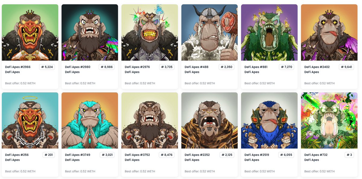 Shilllin's tweet photo. Which Defi Ape should be given away on Capitulations https://t.co/VFMgPIAQdt