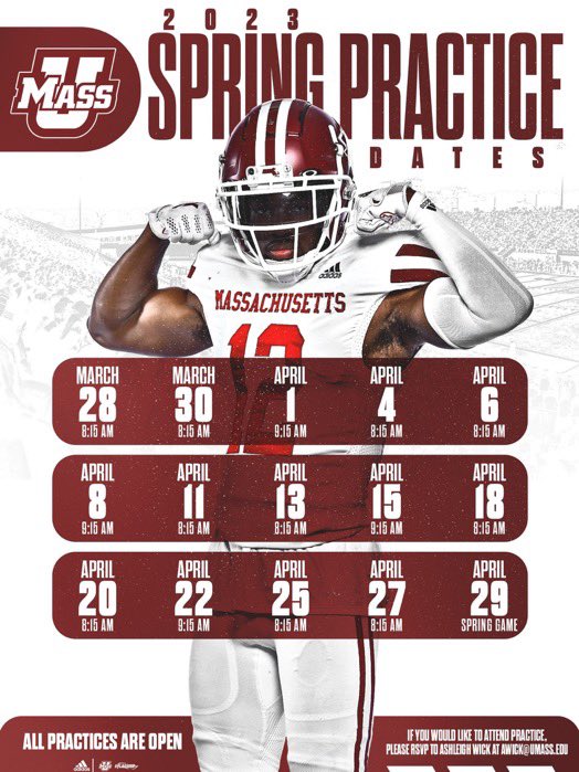 Thank you coach <a href="/ValdamarTBrower/">Valdamar Brower</a> for the invite to a <a href="/UMassFootball/">UMass Football</a> spring practice. Can’t wait to get out there. <a href="/WalpoleFootball/">Walpole Football</a> <a href="/coachsullivan63/">chris sullivan</a> <a href="/Abaskerville_7/">Coach Baskerville</a> <a href="/toddavasey/">Coach Vasey</a>