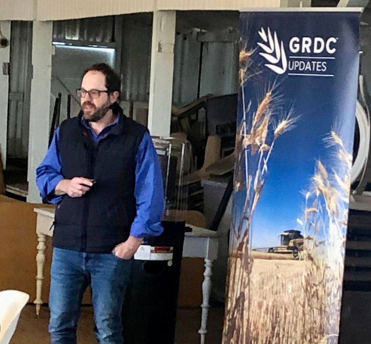 NSW_AGRONOMY's tweet photo. #grdcupdates at #Goodiwindi Tuesday & Wednesday and then again at #Mullaley on Friday.
Some of the @nswdpi peeps chatting are:
🟢Jon Baird: Farming Systems
🟠Simphy: Fusarium, disease threats in 2023 & the effects of summer crops on nematodes & diseases.
@GRDCNorth @theGRDC https://t.co/ZV8ons6xNc