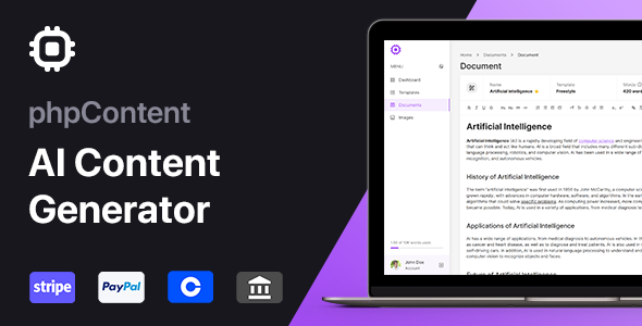 New product release 🥳

phpContent - AI Content Generator platform. ✍

More details at: 1.envato.market/BXqWmJ 👈