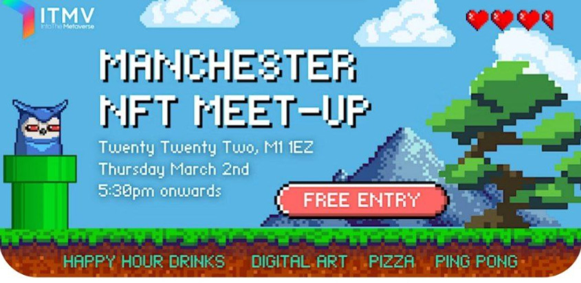 PlayTCGWorld's tweet photo. 🎉TCG Guild #Toppdogs will be attending a cool event along with #TAGWEB3 in Manchester, UK, for the Manchester NFT Meet-Up, to do some in real life marketing and building connections 😎@_topmarkz will be there on behalf of #TCGWorld🔥
#connections #meetup #tcgworld #event https://t.co/OzkVBFV5NN
