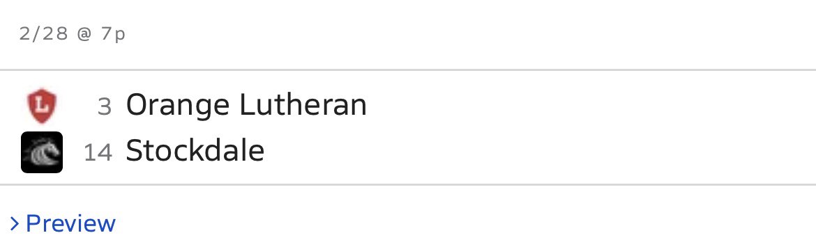 Your Stockdale Mustangs will open up Division 2 State playoffs visiting Orange Lutheran High School on Tuesday at 7 PM.