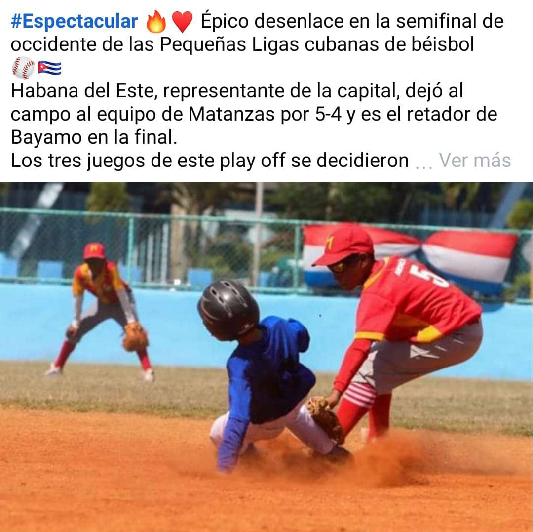 RicmarGuez's tweet photo. Pioneros de #HabanaDelEste campeones de las pequeñas ligas de beisbol en occidente en trepidante final. A conquistar el triunfo nacional en Bayamo. #MejorEsPosible
#JuntarYVencer https://t.co/ZR6zSwlvIZ