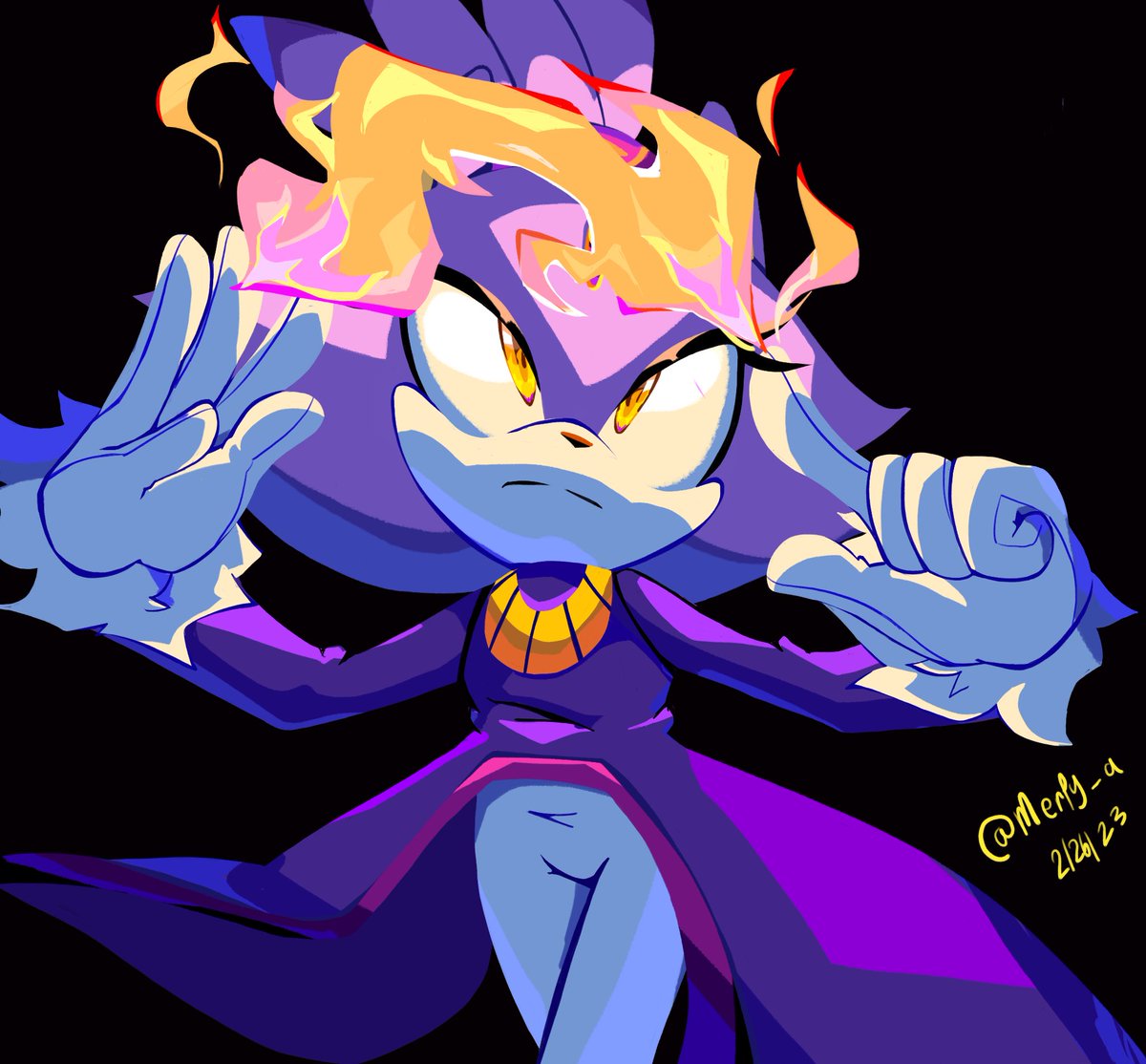 Another drawing of the one and only Blaze (god she’s awesome)
#BlazeTheCat #sonicfanart