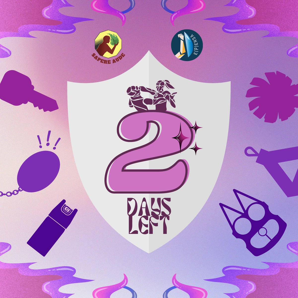 phileosdepensa's tweet photo. 2 DAYS LEFT π§ βtil you can place your orders πΈ for De(P)ensa 2023!
Be ready to beat them π π₯ at their own game! Now that life outdoors π is back, a shield for protection π¦ should be available to you and your loved ones π.
#DePensa
#Semper
#Phileos
(1/2) https://t.co/ZE499kF3Gt