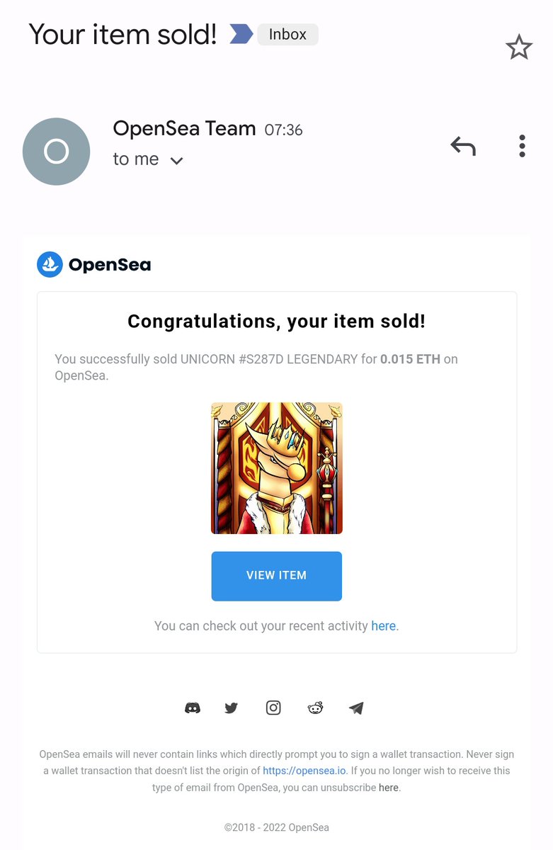 UNICORN #S287D - LEGENDARY SOLD 🔥🚀

UNICORN #S287D - KING UNICORN 👑 sold to <a href="/StielHugh/">HughStiel/RoyalFrenchmenHotel Bar Gallery & Events</a>. Thank you so much for supporting this project, Mr Hugh🦄🙏

Be sure you all follow <a href="/StielHugh/">HughStiel/RoyalFrenchmenHotel Bar Gallery & Events</a> guys and check his collection 🦄

#VERTICALNFT #NFT