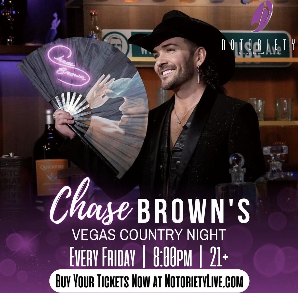 @FOX5Vegas Allow me to relieve some of that stress every Friday night @NotorietyLiveLV #DowntownChaseBrown #SingingCowboy #LetLoose 🤠💃🏻🍻