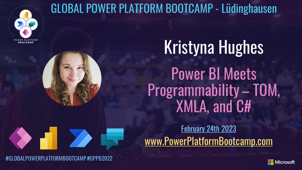 And here is the second video of #GPPB2023 in <a href="/Luedinghausen/">Lüdinghausen</a>. @KristynaHughes is talking about Power BI and programmability: youtube.com/watch?v=haZKhl…