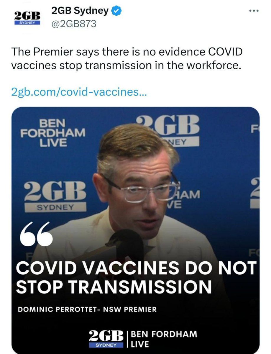 Moondani17's tweet photo. So after all the BS we have been through the NSW Premier comes out with this lil gem. 
I WANT THESE PUPPETS TRIED FOR CRIMES AGAINST HUMANITY.  ALL OF THEM. THERE HAS TO BE ACCOUNTABILITY FOR THE ADVERSE REACTIONS &amp; DEATHS FROM BEING COERCED INTO TAKING THESE POISONS. 😠😠😠🇦🇺🔥 https://t.co/UTyee69jzs