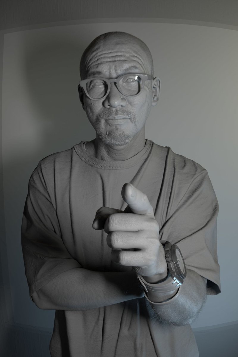 80Level's tweet photo. .@SpriggsIan unveiled a photorealistic 3D recreation of the late Korean Illustrator and the creator of world-renowned large-scale works Kim Jung Gi.

Learn more: https://t.co/0FPR2kZQP6

#3dart #3dmodeling #rendering #render https://t.co/UjedW4azLx