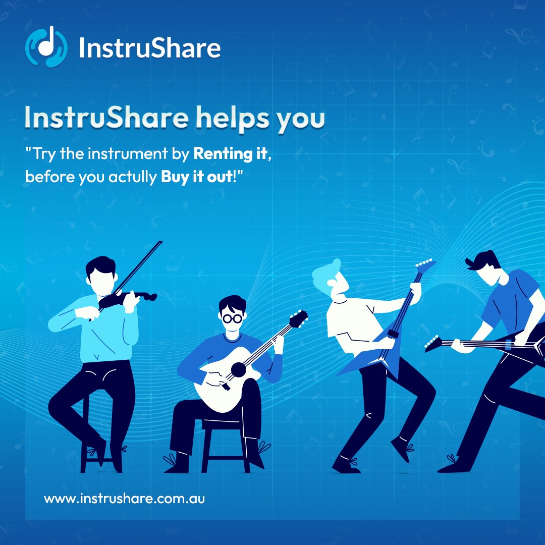 InstruShare's tweet photo. Try instruments before you buy them. Get the best offers now.
#Instrushare #MusicalInstrument #rentout #rentinstrument #instrument #instrumental #ShareInstrument #OnlineShop #Australia #Sydney #melbourne #DiscoverYourSound #music #guitar #piano #musicislife #orchestra #song https://t.co/TFByHP6bYR