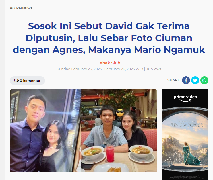 joendymurtadho's tweet photo. Tak hanya langgar  pidana seks dgn anak dibawah umur dan kekerasan seksual.David juga melanggar UU PDP dan UU ITE + UU Pornografi!

Bagaimana tidak? David bocorkan foto pribadi dirinya dgn agnes dan menyebarkannya! foto mesum lagi!

@CCICPolri berani tindak gak? jgn pandang bulu! https://t.co/9tiX6yxmDA