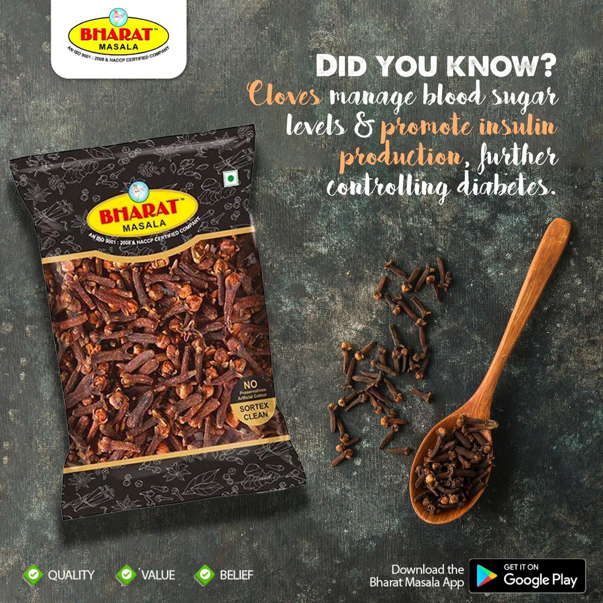 Did you know that clove can be beneficial for managing diabetes? 🌿👀

 #DiabetesManagement #NaturalRemedies #CloveBenefits #HealthyLiving #HealthyEating #HealthyLifestyle #Wellness #HealthyHabits #DiabetesAwareness #HealthTips #HealthyFoodChoices. #masala #spice #spices