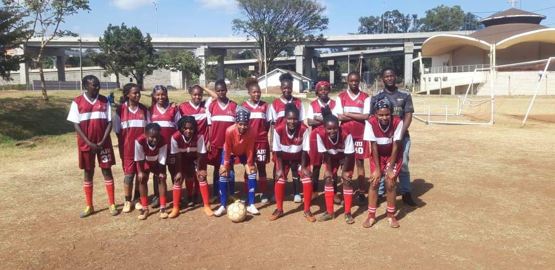 DoS_AIU's tweet photo. Congratulations to our football ladies' team @AIU_uni
They managed to take a victory against Catholic University of East Africa. Big win 5:1 at University of Nairobi ground. https://t.co/tOD6Bf3JHg