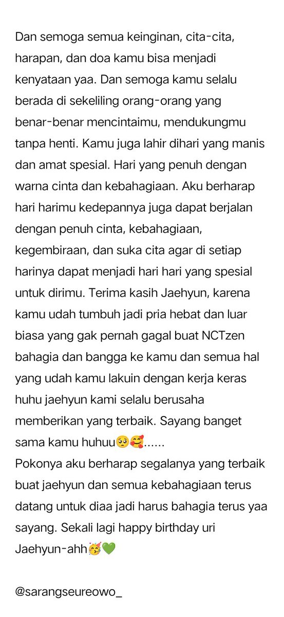 sarangseureowo_'s tweet image. happy birthday jaheyun oppa🥳
I hope all goodness and happiness always come to you. I hope the day you live is also full of happiness. stay healthy and spirit because jaehyun oppa is vitamins and strength for NCTzen😚💚

#YUNOwhoseDAYitis 🎂
#HAPPYJAEHYUNDAY
#YUNOwhoseDAYitis