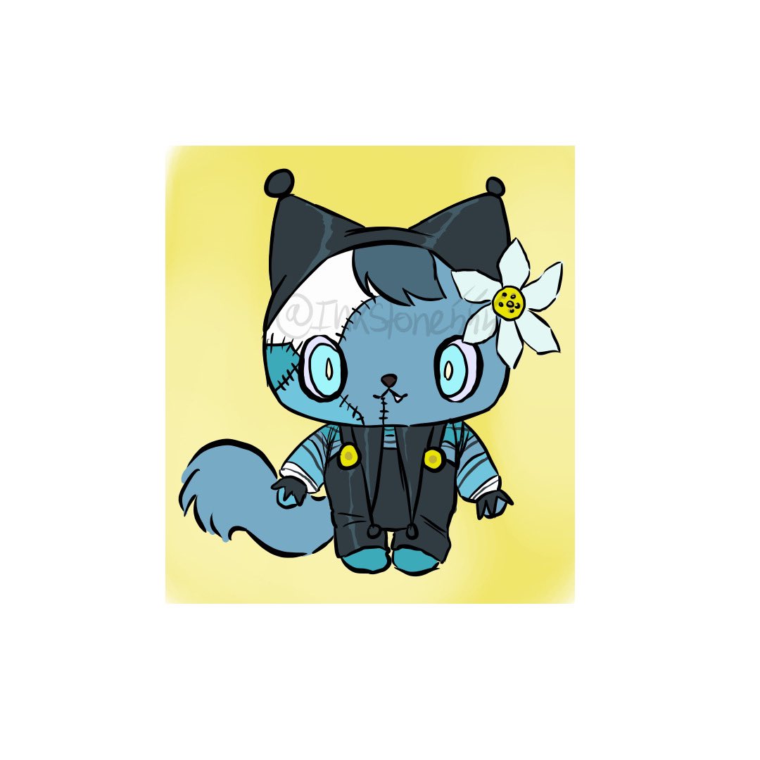 inkstone555's tweet photo. Did one of those #senrio challenges on insta! Lmao his name is cheese ink https://t.co/tlyNUdXveH