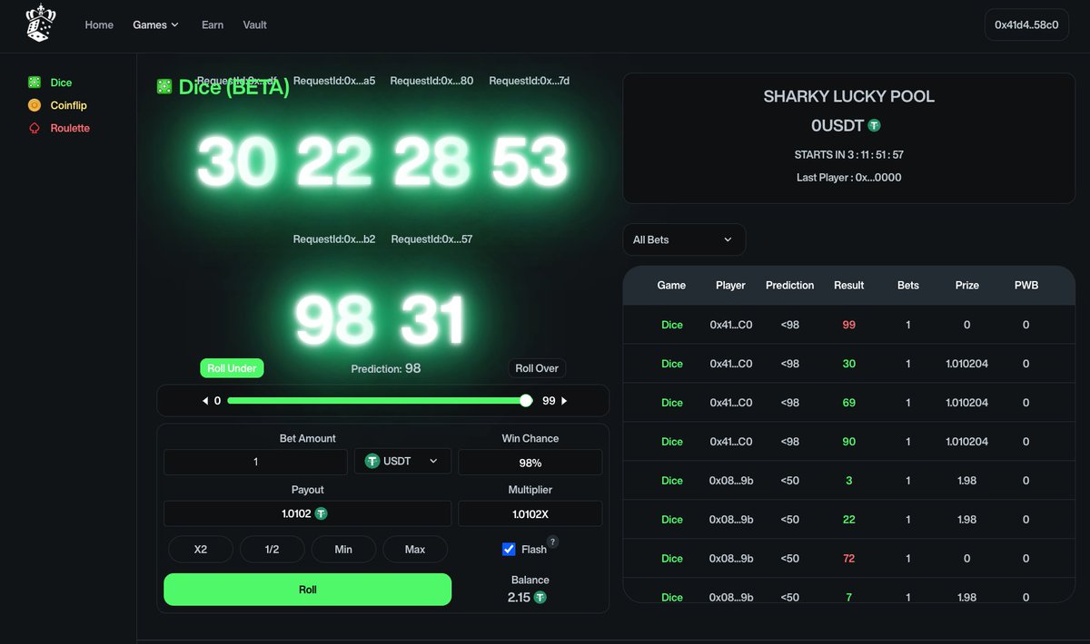 🎰 Beta Test: powerorb.win

👋 Max Bet: 1 USDT
⚡️ Sharky Lucky Pool: Refer to The Count Down

🎲 Roll the dice and may your good luck goddess be with you on this beautiful sunshine Monday
⚡️Choose your mode >> Normal or Flash🙋‍♂️

#Arbitrum #Powerorb #BetToEarn