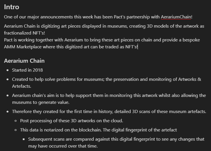CHOPPAtheSHARK's tweet photo. Did you know @pact_fi has created a bespoke #NFT AMM Marketplace for @AerariumchainIO's fractionalised Museum Art?

A very exciting first on #Algorand innovation!

Catch up on the latest Spaces Notes to read about it here: https://t.co/I62WFXiOYV
#algofam https://t.co/DCopDmaPHe