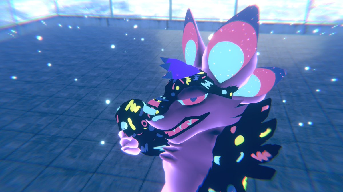 MystifyinMarten's tweet image. I made a 90s Arcade themed #Soundbyte in #VRChat ! Audiolink looks super cook on it. Was able to come enjoy a bit of Vibe Night this weekend with it!
