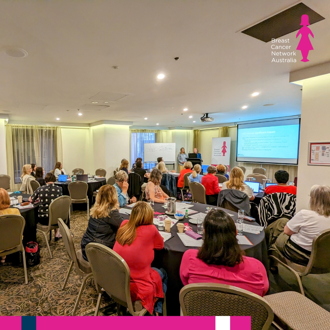 Today more than 21 BCNA Consumer Representatives have gathered in Melbourne for a two-day Think Tank - a lively gathering of ideas, hopes and expectations to improve the lives of people affected by breast cancer. #BCNAPinkLady #ThinkTank