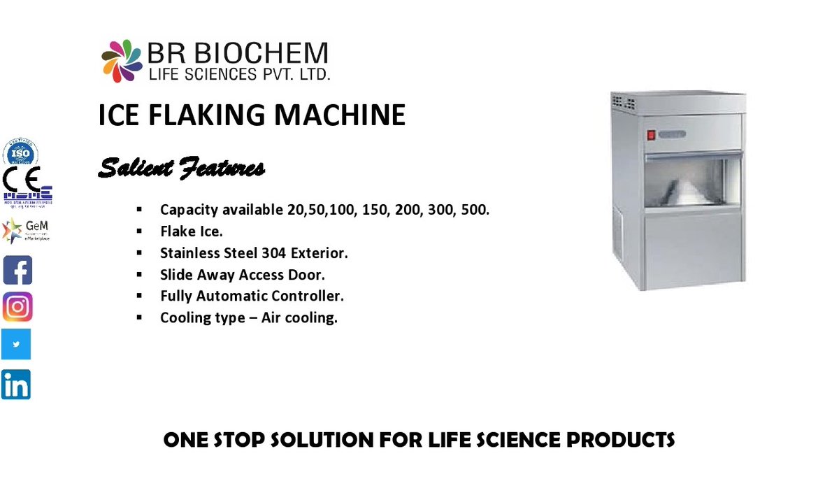 BRBLSciences's tweet image. ICE FLAKING MACHINE

*READY IN STOCK
*BEST PRICE AVAILABLE
-
-
FOR MORE DETAILS PLEASE CONTACT:
Mail: nehabrbls0@gmail.com
Whatsapp:8920847485
Call: 011-43033662/4
#iceflakingmachine #scientificequipment #instrument #research #brbiochembrand #ivd2022 #biotechnology