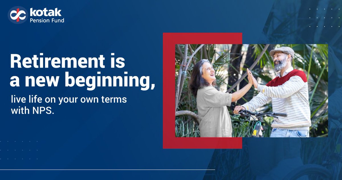 KotakPension's tweet photo. Why not live life fully, the way you want? Choose NPS

#financialfreedom #wealthplanning #retirementplanning #nps #kotak #kotakpf #investment #freedom https://t.co/dHZTQgeH4x