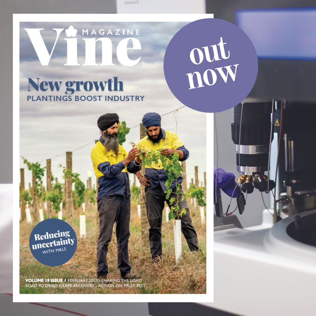 Our Vine Feb–April edition is now available!

Hard copies are on their way to levy payers &amp; subscribers, but if you're looking for something to read RIGHT NOW, this is it. This edition is chock full of project updates and industry stories.

Check it out: 
bit.ly/3IygDy7