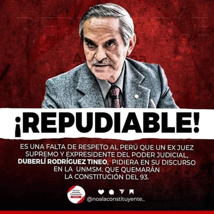 Teníamos a este terrorista cómo presidente del Poder Judicial. Así estamos de contaminados.
