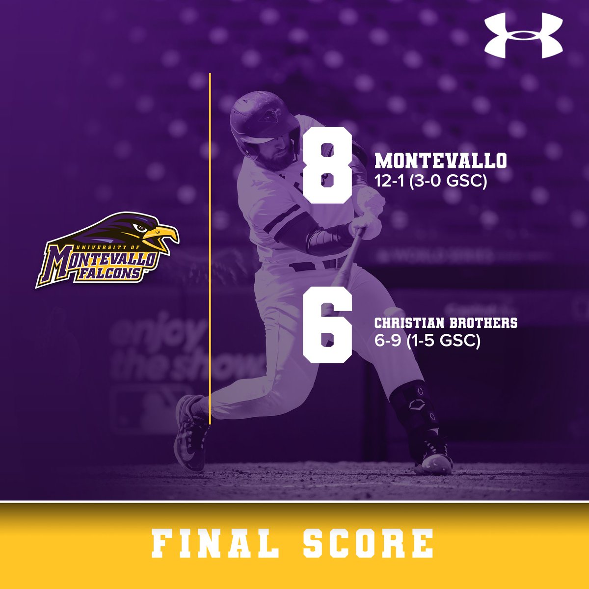 UMFalcons's tweet photo. #FALCONSWIN ‼️

Get your brooms out 🧹🧹🧹

No.8/10 @UMoTownBaseball takes down CBU in a doubleheader to complete the series sweep 🧹

📰 https://t.co/MiucEEmzcz

#RiseAbove https://t.co/gkJ3K8tUug