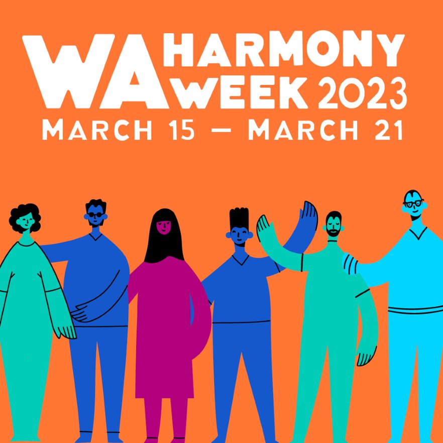 MulticulturalWA's tweet photo. Harmony Week is fast approaching (15-21 March) and there are lots of activities happening around the State to celebrate. Check out Harmony Week at the OMI website to see events near you, and find out how you can get involved. #WAHarmony #HarmonyWeek #MulticulturalWA https://t.co/RN0DWNdfN3