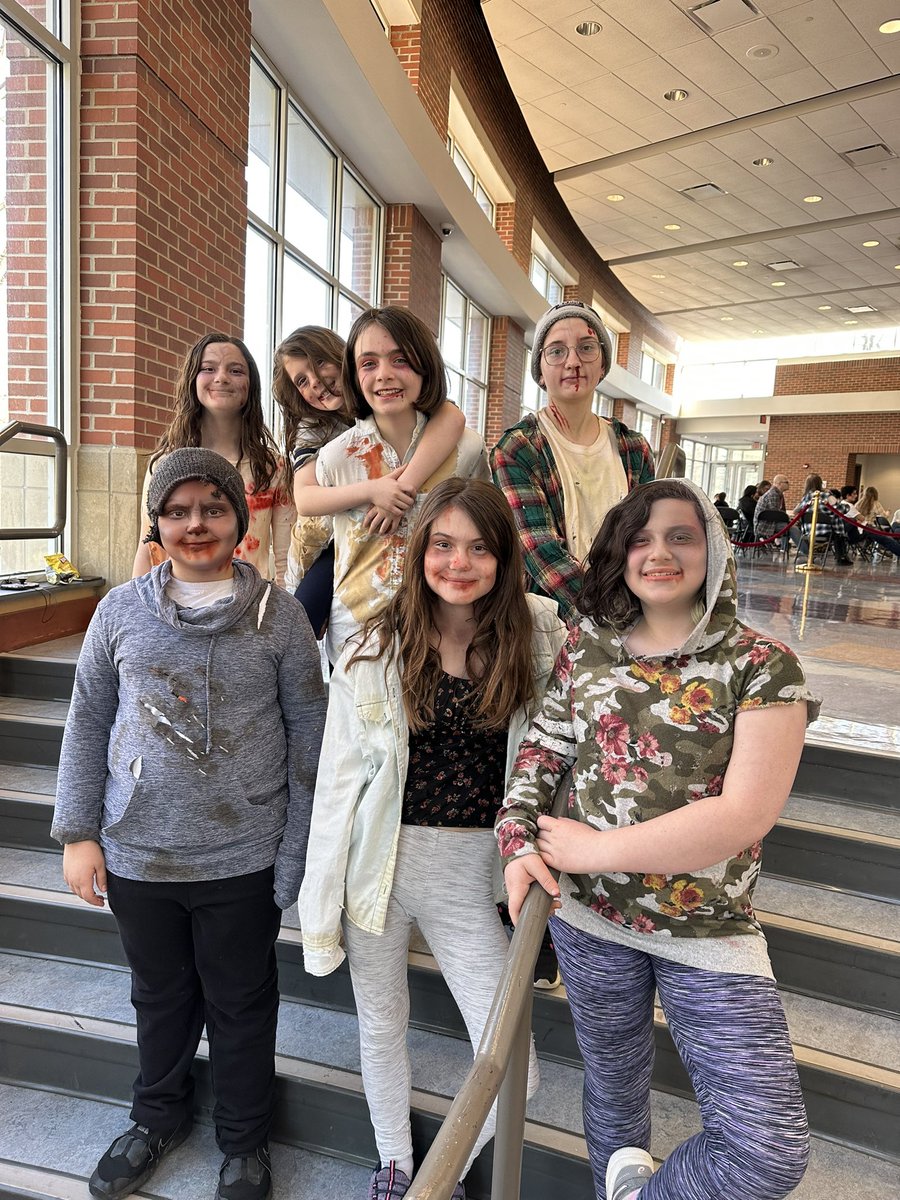 AcademyPerArts's tweet photo. Zombie Day is in the books!   Thanks @Howell_CFIS for lending us so many of the intermediates school students to our cause. #cfevs #acadafamily @ExcelTECC https://t.co/kjb6o3yf7Q