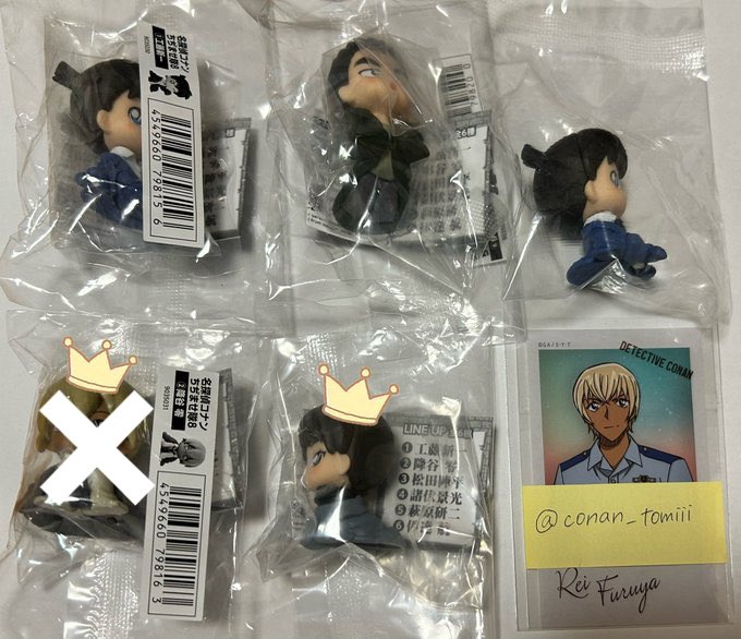 conan_tomiii's tweet photo. @tos 
名探偵コナン 交換 譲渡
ちぢませ隊 ホロピカカード メタリックカード クリアカード シール ミニブロマイド

【譲】画像1〜6

【求】画像7 ＞ 定価＋送料（PayPay）
譲渡→👑印付きのものは、1点につき同種の無印2点を含むお取引

交換→当方複数:1も可能です。 https://t.co/sGxDrQQFIa