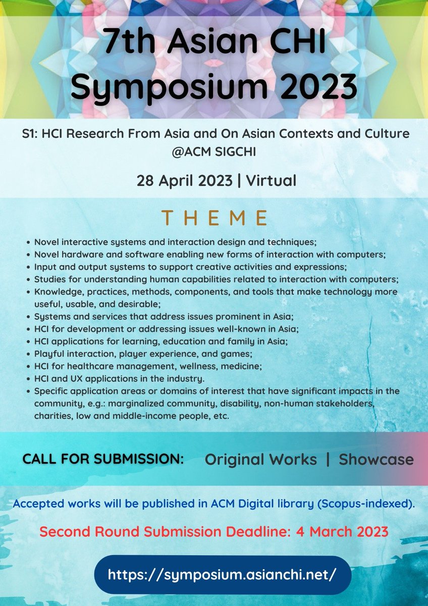 Asian CHI tweet media
