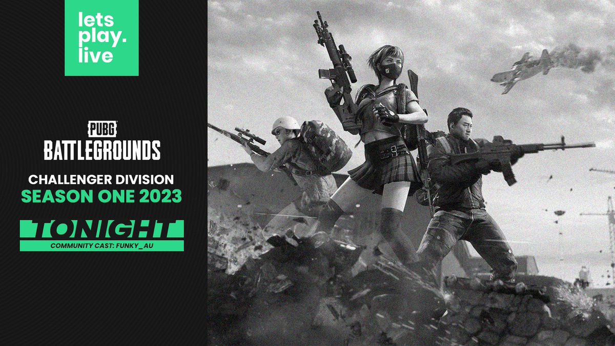 LPL_PUBG's tweet photo. LPL PUBG Community Cast is back for Season 1 2023! 🍳

🎙 Tonight @funky_au is casting LPL Challenger Division - Day One

Tune in and support: 
⏰ 6PM AEDT / 8PM NZDT
📺 https://t.co/VogQueuN1z

#LPLPUBG | #LPLCC https://t.co/xztr7fvcKl