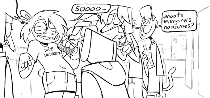 working on a comic 