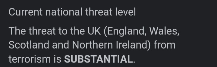 KevMinogue's tweet photo. The Threat Level To The UK Is  "SUBSTANTIAL " An Attack Is Likely!!!  (THOUSANDS Entering the UK via a Dinghy, Is it Not CRITICAL 🤔) https://t.co/WYQ5KMyuab