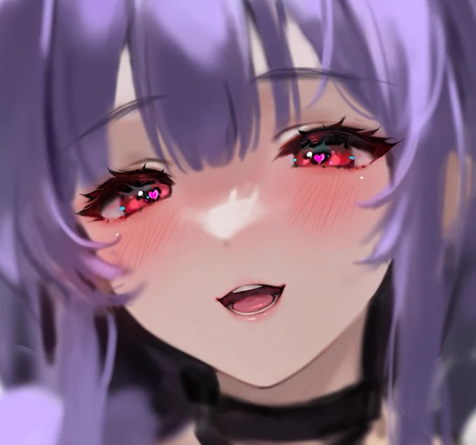 新しい描き方練習中!描いたこの顔めっちゃ好き(*'ω`*) 