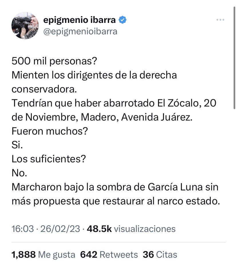 CarlosTorresF_'s tweet photo. El productor de narco series @epigmenioibarra está a nada de vomitar espuma. Lo celebro. Vaya que les dolió 🙃 https://t.co/31a9UdXTHa