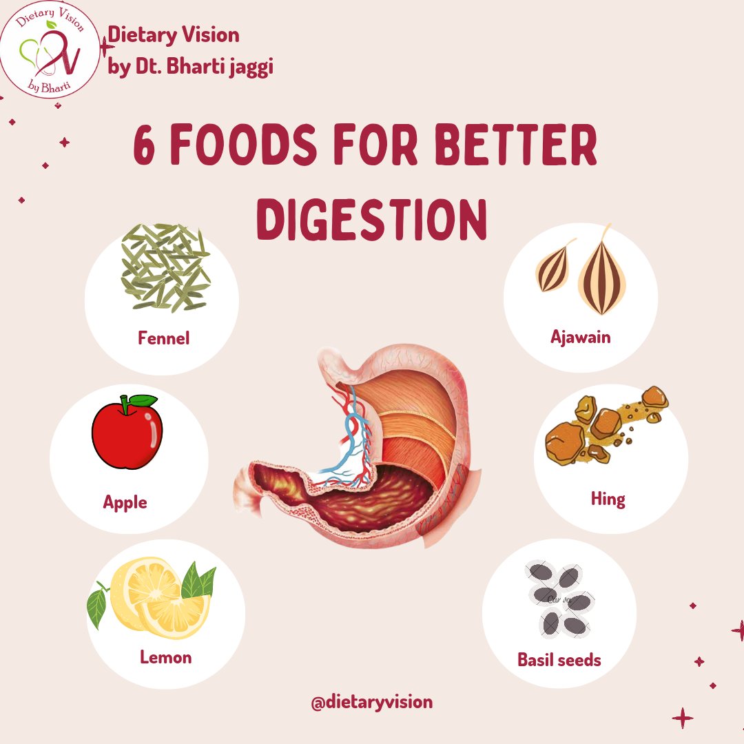 6 best foods to improve your digestion.
.
#digestiontips #digestionsupport #digestionhealth #digestionhelp #digestionproblem #dietaryvision #dtbharti #dietwithbharti #dietitianbharti #fitnesswithbharti #digestioniskey #digestionrelief #digestion #gut #guthealth #healthygut #heal