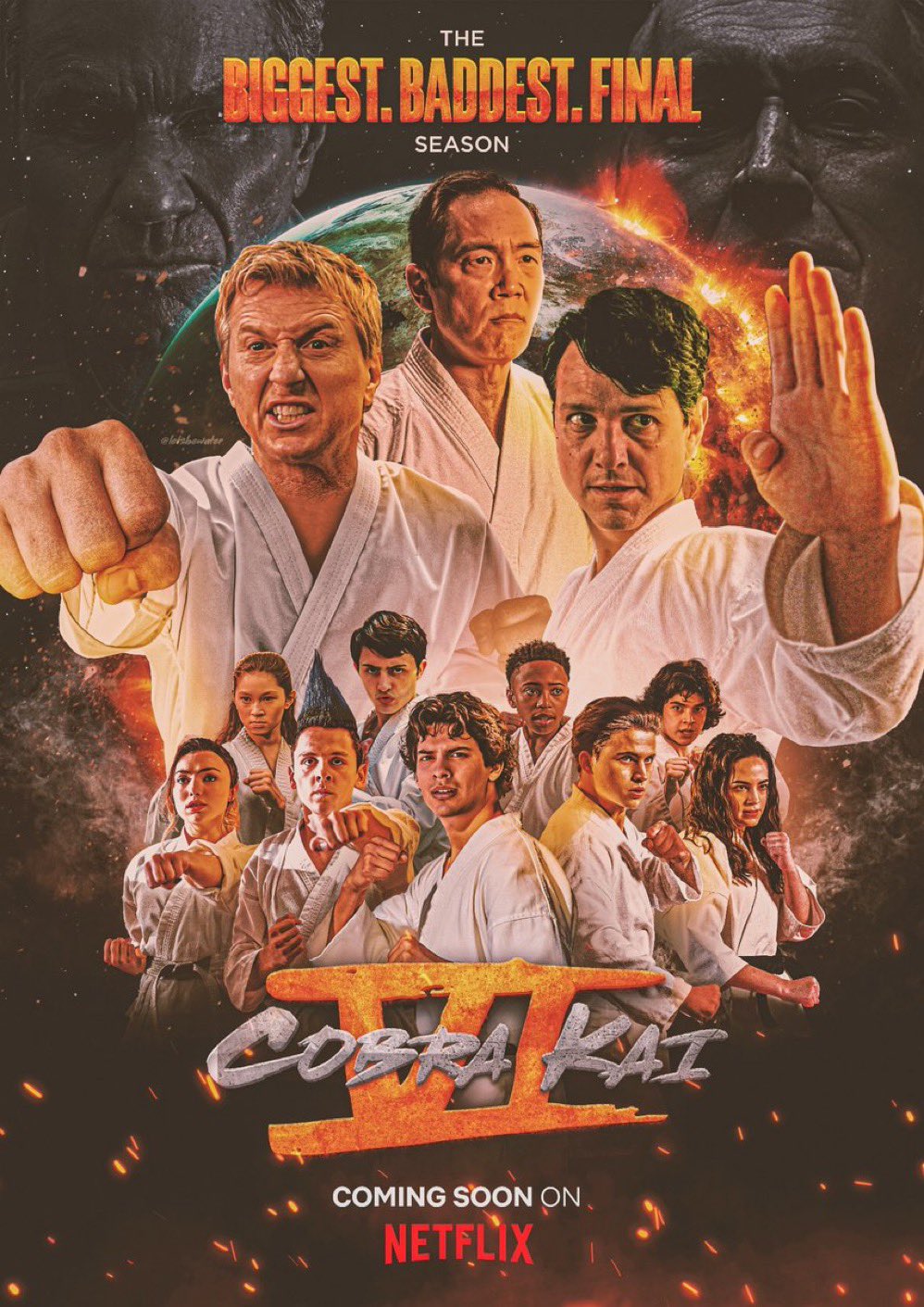 Jon Hurwitz on X: Look at @LetsBeWater coming in hot with this Season 6  fan poster! #CobraKai #Netflix #FanArt  / X