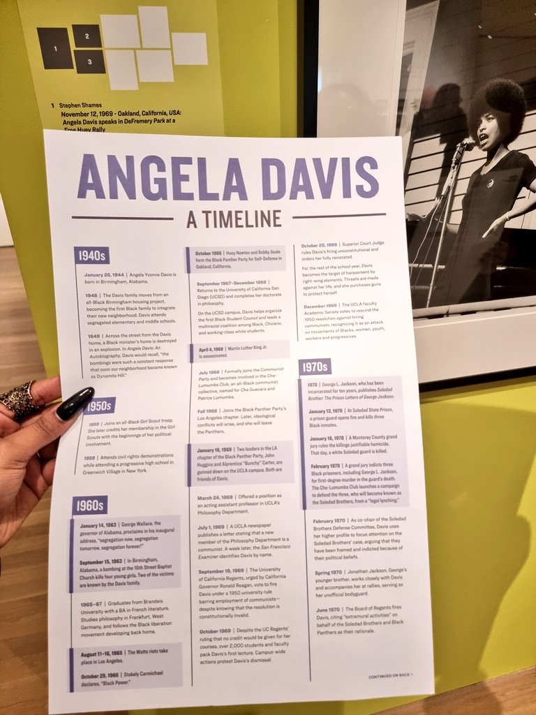eshaknows's tweet photo. “I am no longer accepting the things I cannot change." -Angela Davis ✨️
Oakland Museum of California
📍Oakland, CA
#omca #seizethetime https://t.co/7HNby2eghX
