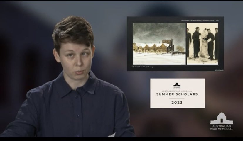 Congratulations to <a href="/SachikoAnna/">Anna Wilkinson</a> &amp; <a href="/maxhbillington/">Max H Billington</a> for completing the <a href="/AWMemorial/">Aust War Memorial</a>’s 2023 Summer Scholarships. Their presentations on the <a href="/Australian_Navy/">Royal Australian Navy</a> in #WWI &amp; <a href="/AusAirForce/">Royal Australian Air Force</a> in #WWII are now online youtu.be/dgRTQ3RXm80 Give these emerging #historians a follow!