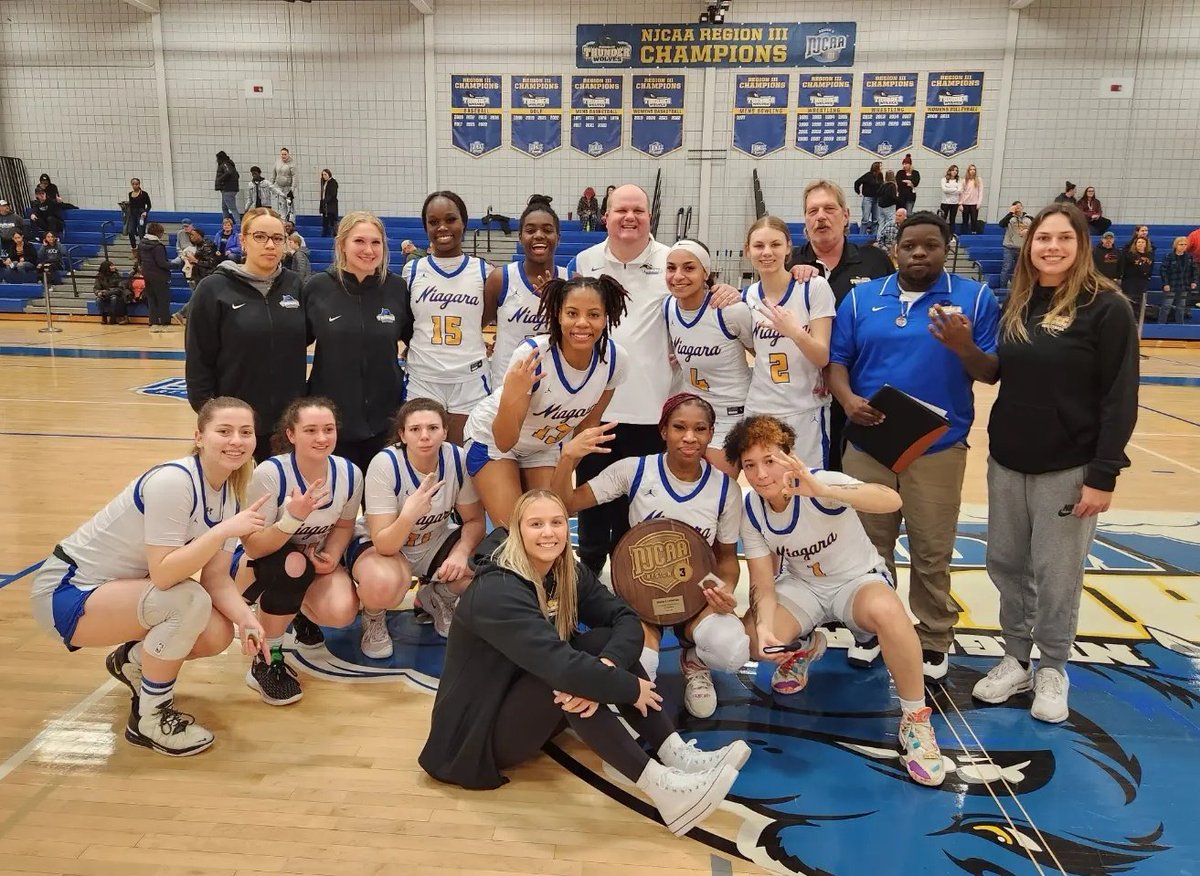 WBB FINAL: No. 1 <a href="/NCThunderwolves/">SUNY Niagara Thunderwolves</a> 65, No. 2 <a href="/JCCAthletics/">SUNY JCC Athletics</a> 60

Tourney MVP <a href="/AichataBallo5/">Aichata Ballo</a> 14p, 11r, 9a, 5s
All-Tourney <a href="/johnsonashlynn7/">Ashlynn Johnson</a> 14p, 11r, 4a

27-3 overall; NJCAA District Tourney at SUNY Sullivan next weekend