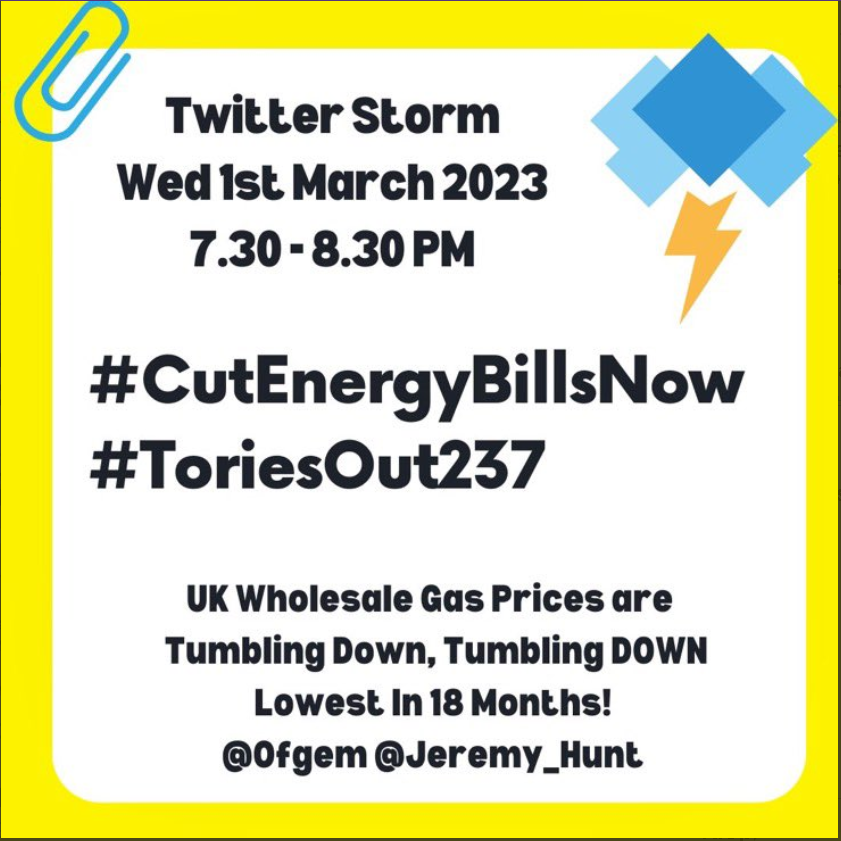 Saccaguru's tweet photo. How to... get the #tag trending..

Retweet.. the tweet with the #CutEnergyBillsNow
Comment.. with #CutEnergyBillsNow
Reply with.. #CutEnergyBillsNow 
 
That counts as 3 towards # trending
#UniteB1 Make twitter noise✊
#ToriesOut #ToriesOut235 #GTTO
Please Share .. Thank You🙏🌞 https://t.co/cTc7ZyanSR