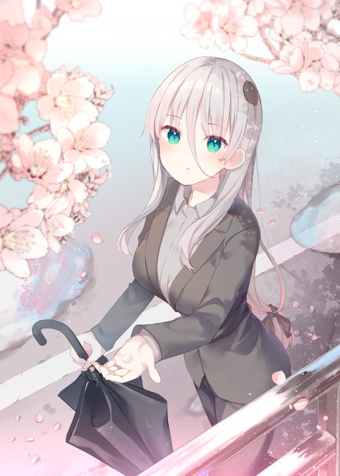 ひとあし早いですが春っぽいイラスト🌸 