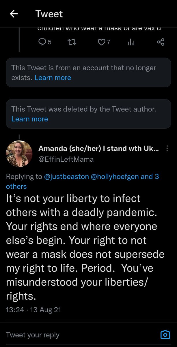 ValidScience's tweet photo. @BillboardChris She deleted her account, but it looks like she was pushing mask mandates and forced vaccination. It's amazing how package deal these people are. I'd bet she made false claims about the science there too. This was one of her allies. Jesus, the pronouns + Ukraine in the name. https://t.co/LneLV5yODN