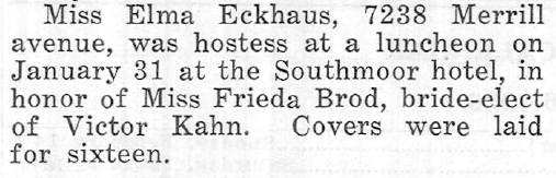 AllysGenealogy's tweet photo. Some of my finds in the Chicago Jewish Sentinel - Am I watching the courtship of Freida Brod and Victor Kahn in real time??? Love it. #jewishgen #familyhistory #genealogy https://t.co/rDSSasTZIm